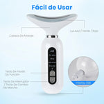 Masajeador Facial Cuello AntiEdad LED