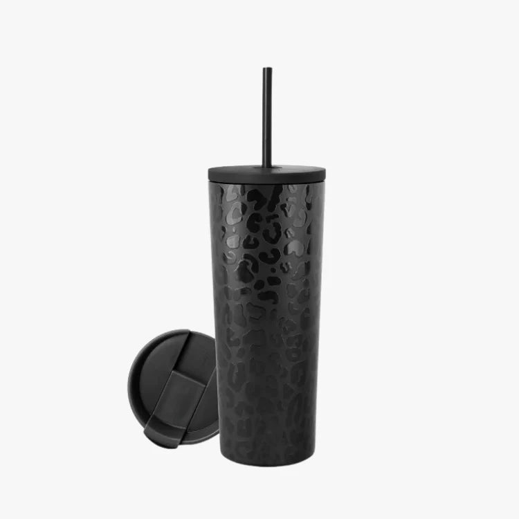 Vaso Térmico Negro Doble Tapa 700ml (Premium)