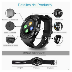 Smartwatch Negro Pro - Acero Inoxidable